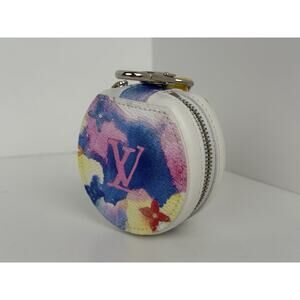 Louis Vuitton Etui Earphones Rainbow Monogram Canvas with Silver-Tone Hardware